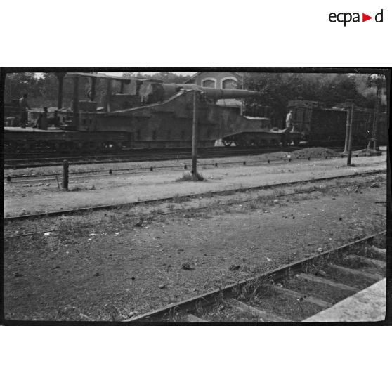 [Une gare ferroviaire, 1914-1918.]