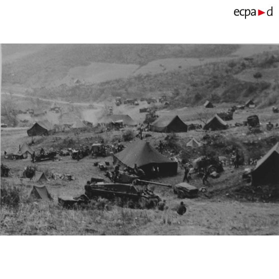 [Secteur entre Putchaetul et Hangye. P.C. du bataillon. Mai 1951.]