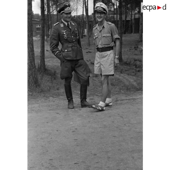 Le lieutenant (Oberleutnant) Erwin Fischer, Flugzeugkapitän au sein du 1./Auflklärungsgruppe 121.