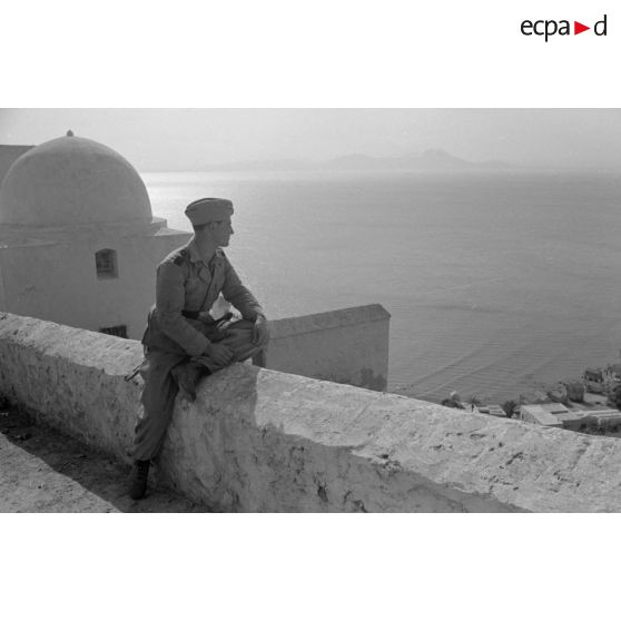 A Sidi Bou Said, la vue qui surplombe la mer Méditerranée.