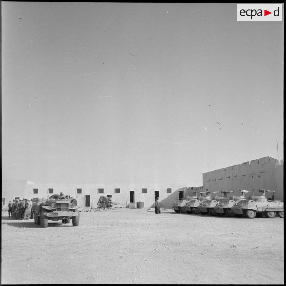 Vue sur la cour intérieure de Fort Flatters (Bordj Omar Driss).