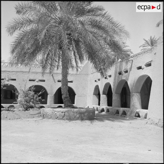 Vue sur la cour intérieure du Fort d'Abzac à Ghadamès.