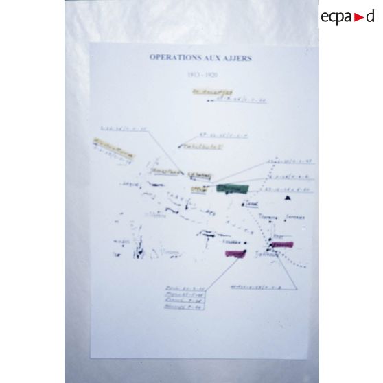 [Plan relatif à des opérations aux Ajjers, 1913-1920.]