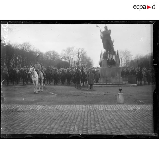 Metz. Lorraine. Le général Pétain et son état-major. [légende d'origine]