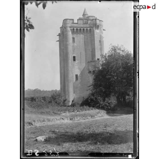 Vez (Oise. Le donjon du château. [légende d'origine]