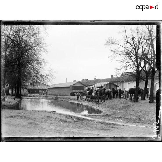 Scène de cantonnement. [légende d'origine]