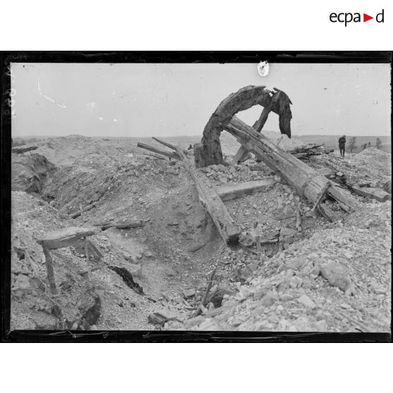 Le champ de bataille de la cuvette de Souain, au nord et à l'ouest de Souain dans la Marne. [légende d'origine]