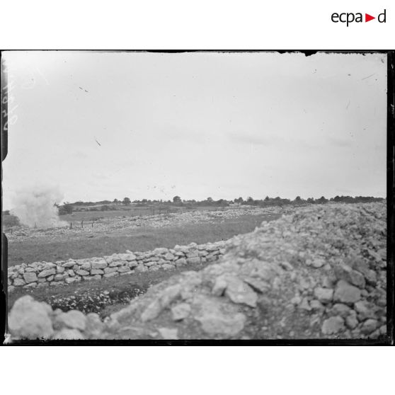 Près de Naix, camp Franklin, instruction des contingents américains. Exercices des contingents américains avec tirs réels. [légende d'origine]