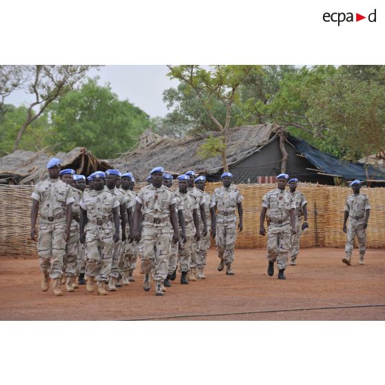 Détachement togolais sur le camp de Birao.