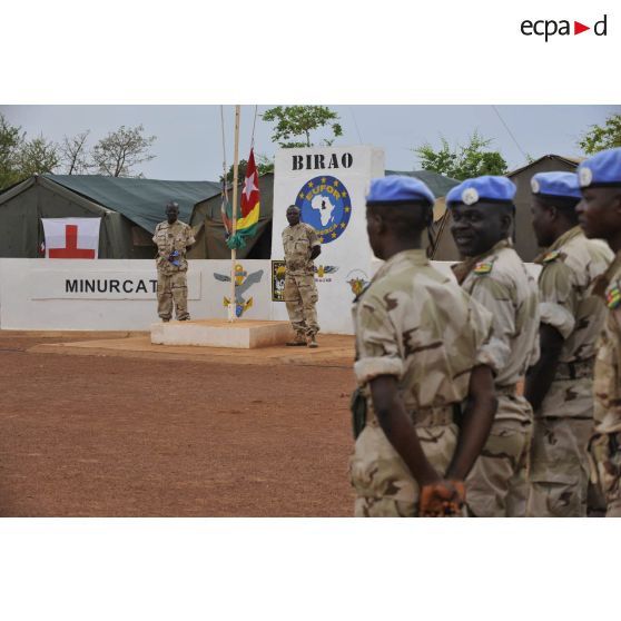 Détachement togolais sur le camp de Birao.