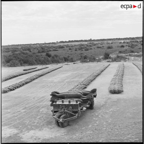 La soute à bombes sur la base aérienne d'Akrotiri.