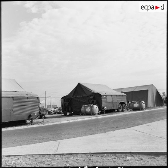 L'atelier pour la production de l'oxygène liquide au GM1 (groupe mixte n°1) sur la base aérienne d'Akrotiri.