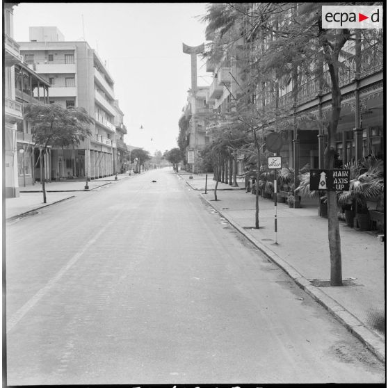 Une rue déserte de Port-Saïd.