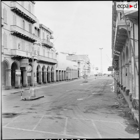 Une rue déserte de Port-Saïd.