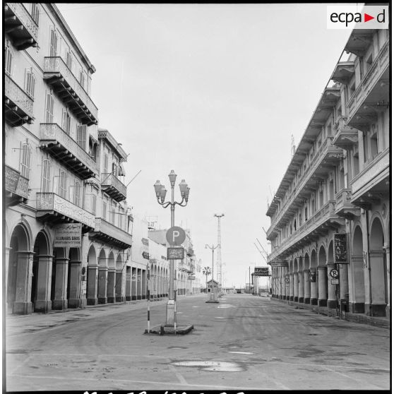 Une rue déserte de Port-Saïd.