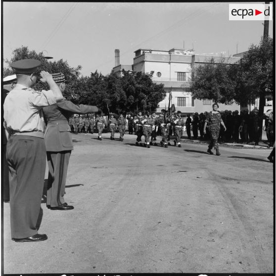 Défilé du 2e RPC à Port-Fouad.