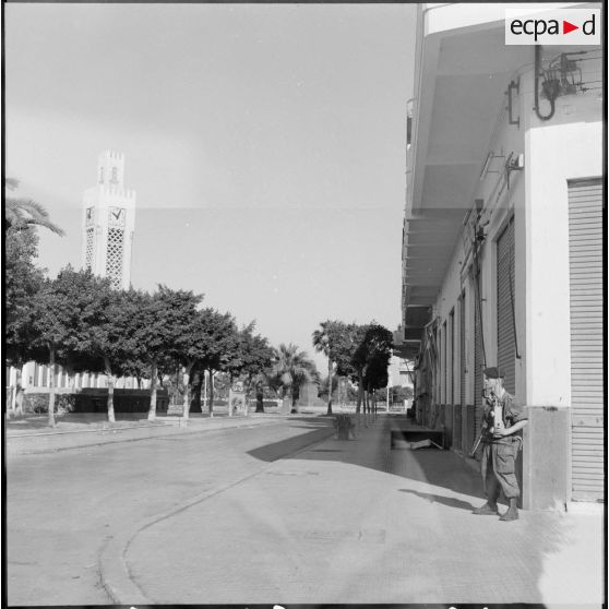 Protection de Port-Fouad par l'armée française.