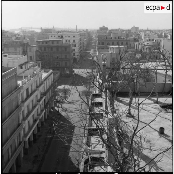 La rue de la République à Port-Saïd ou Port-Fouad.