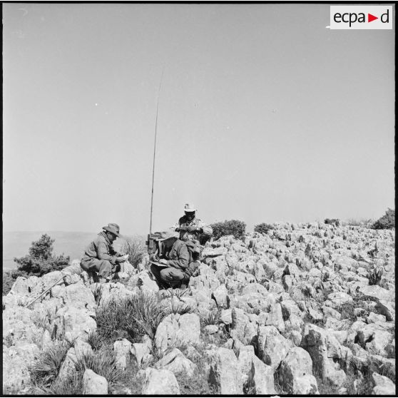 Djebel Nador. Opération de contrôle de la demi-brigade des fusiliers marins (DBFM).