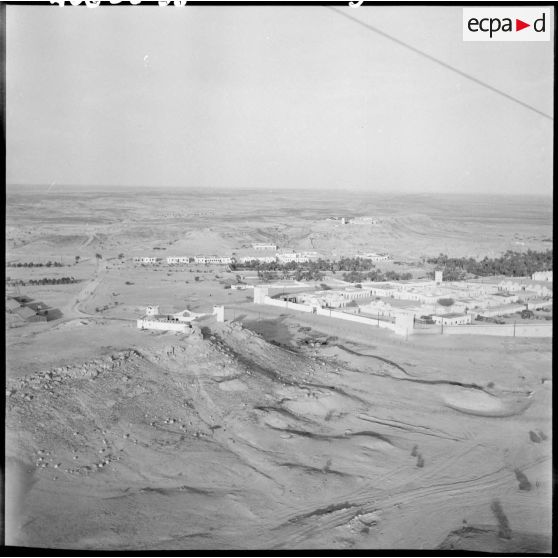 Vue aérienne de la ville de Tindouf.