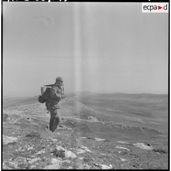 Un combattant du 8e régiment de parachutistes coloniaux (RPC).