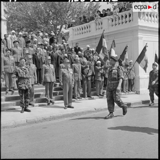 Défilé du 2ème régiment de parachustistes coloniaux (RPC).