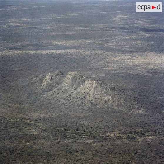 Vue aérienne de la région de M'Timane au Tchad.