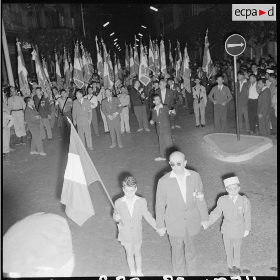 Manifestation d'anciens combattants à Alger.