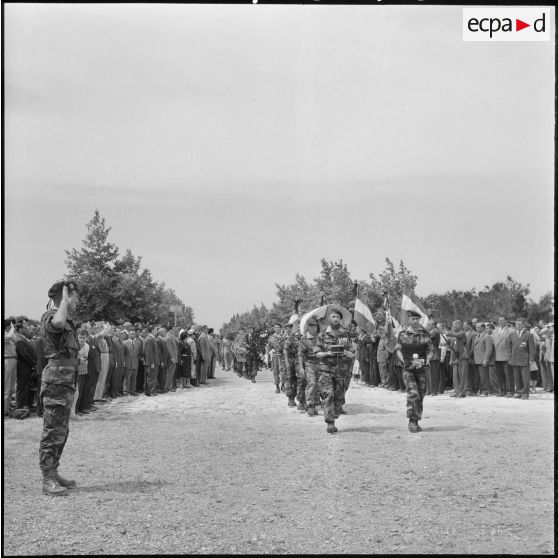 Obsèques du colonel Jeanpierre au cimetière d'El Alia.