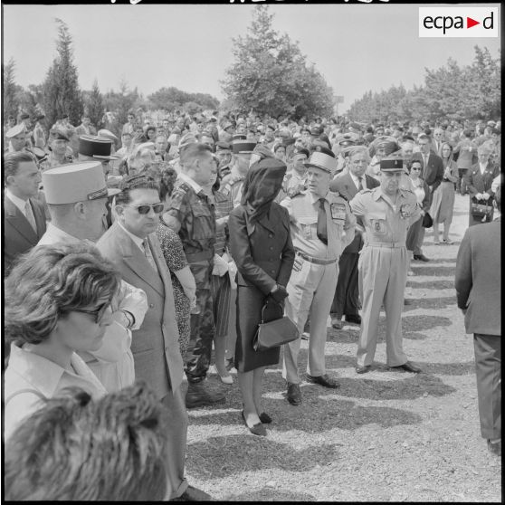 Obsèques du colonel Jeanpierre au cimetière d'El Alia.