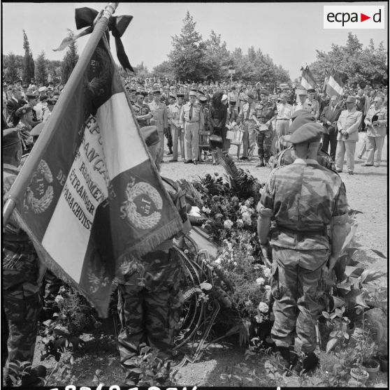 Obsèques du colonel Jeanpierre au cimetière d'El Alia.