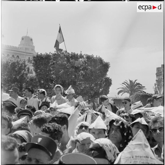 Alger. Visite du général de Gaulle.