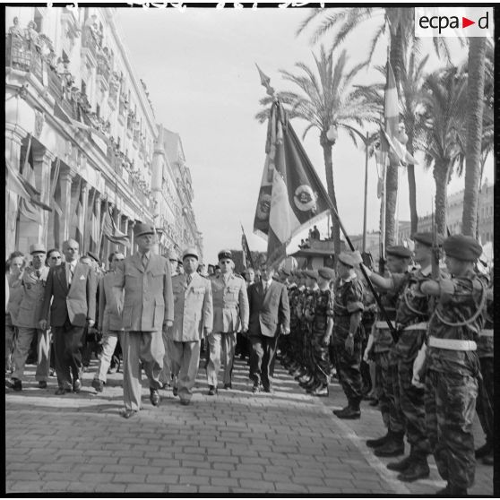 Bône. Visite du général de Gaulle/