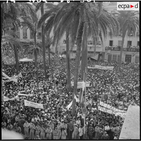 Bône. Discours du général de Gaulle.