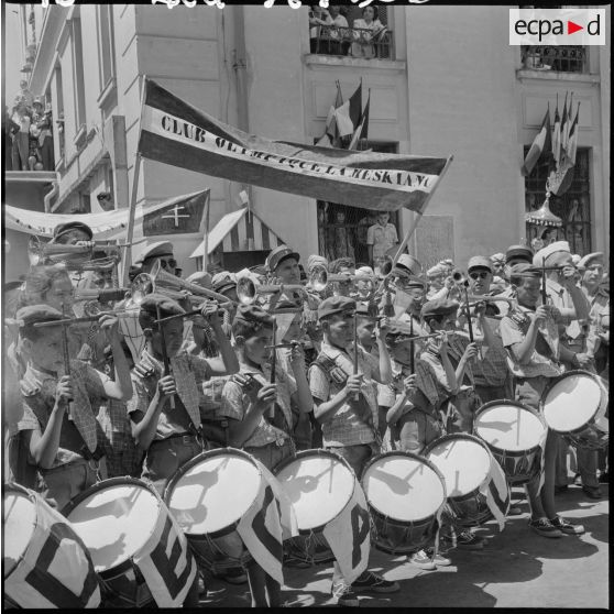 Constantine. Visite du général de Gaulle.