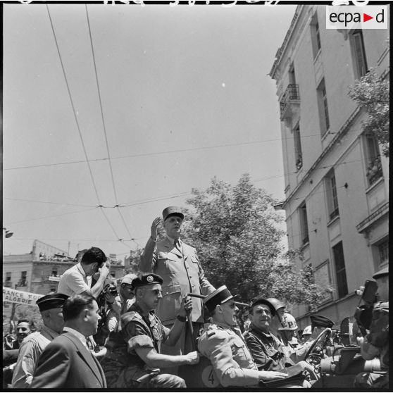 Constantine. Visite du général de Gaulle.