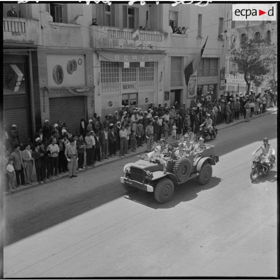 Constantine. Visite du général de Gaulle.