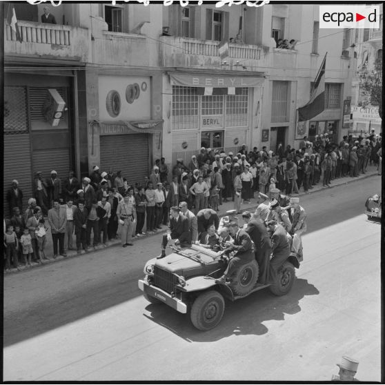 Constantine. Visite du général de Gaulle.