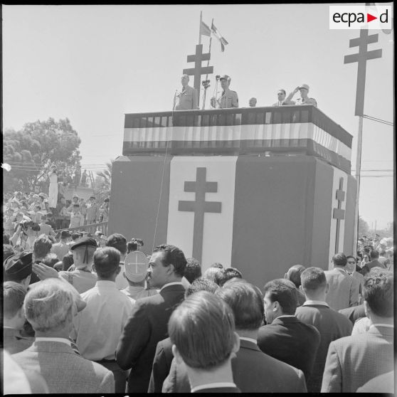 Oran. Discours du général de Gaulle.