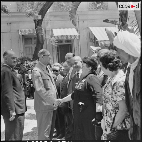 Visite du général de Gaulle à Oran.