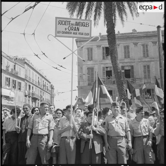 Oran. Visite du général de Gaulle.