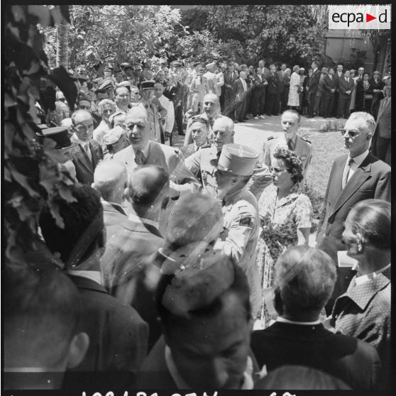 Visite du général de Gaulle à Oran.