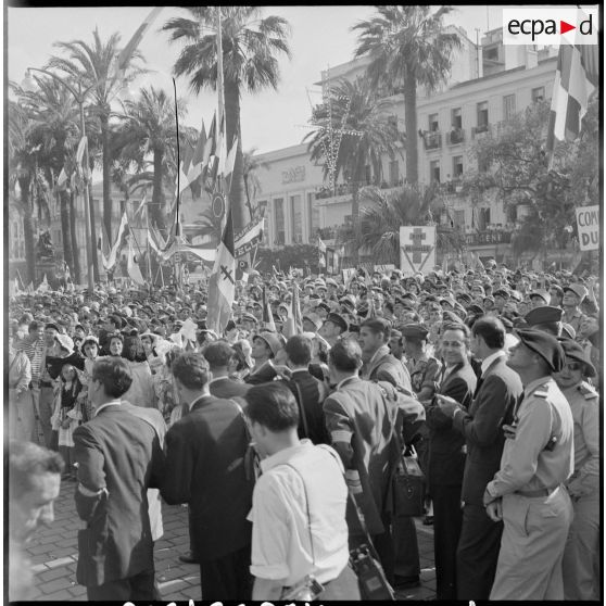 Oran. Visite du général de Gaulle.