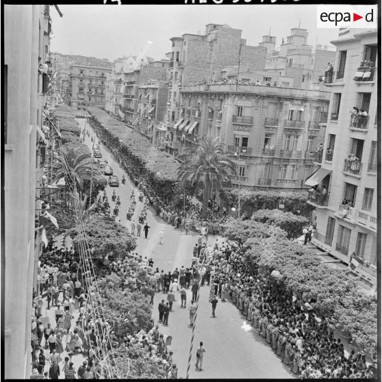 Visite du général de Gaulle à Oran.