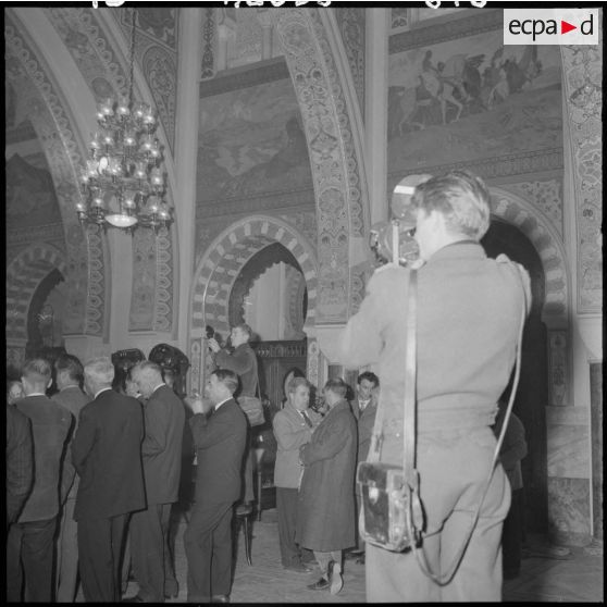 Alger. Conférence de presse au palais d'été.