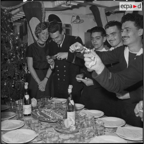 Noël à bord des vedettes côtières d'Algérie.