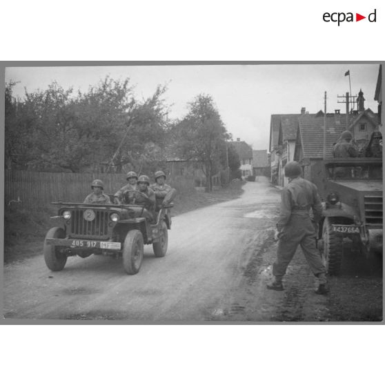 [Juillet 1945. Les unités de la 1re armée française stationnées en Allemagne.]