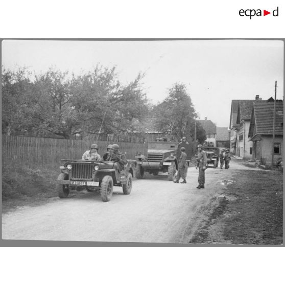 [Juillet 1945. Les unités de la 1re armée française stationnées en Allemagne.]