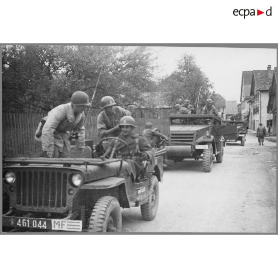 [Juillet 1945. Les unités de la 1re armée française stationnées en Allemagne.]