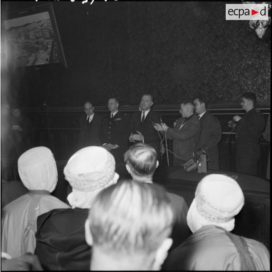 Constantine. Préfecture. Discours de Paul Delouvrier.